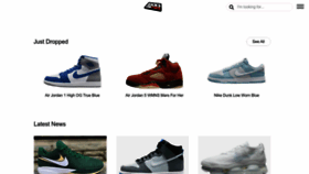 What Kicksonfire.com website looked like in 2023 (1 year ago)