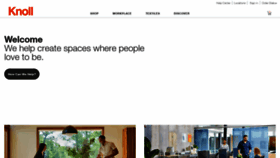 What Knoll.com website looked like in 2023 (1 year ago)
