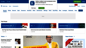 What Kompas.id website looked like in 2023 (1 year ago)