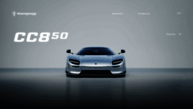 What Koenigsegg.com website looked like in 2023 (1 year ago)