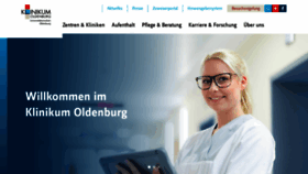 What Klinikum-oldenburg.de website looked like in 2023 (1 year ago)