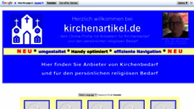 What Kirchenartikel.de website looked like in 2023 (1 year ago)