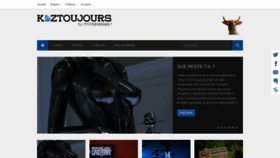 What Koztoujours.fr website looked like in 2023 (1 year ago)