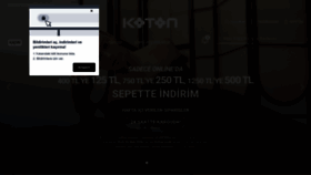 What Koton.com.tr website looked like in 2023 (1 year ago)