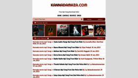 What Kannadamaza.com website looked like in 2023 (1 year ago)