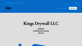 What Kingsdrywall916.com website looked like in 2023 (1 year ago)