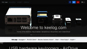 What Keelog.com website looked like in 2023 (1 year ago)