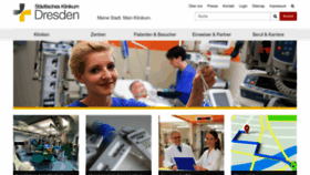 What Klinikum-dresden.de website looked like in 2023 (1 year ago)