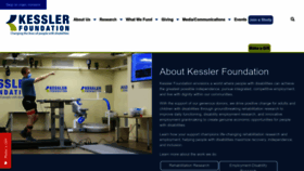 What Kesslerfoundation.org website looked like in 2023 (1 year ago)