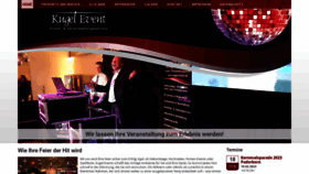 What Kugel-event.de website looked like in 2023 (1 year ago)