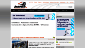 What Kamionaci.cz website looked like in 2023 (1 year ago)