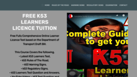 What K53passright.co.za website looked like in 2023 (1 year ago)
