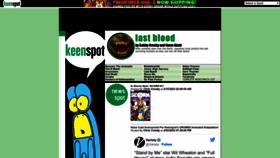 What Keenspot.com website looked like in 2023 (1 year ago)
