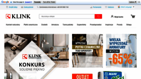 What Klink.pl website looked like in 2023 (1 year ago)