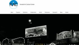 What Kendallartcenter.org website looked like in 2023 (1 year ago)