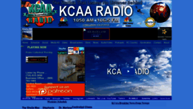 What Kcaaradio.com website looked like in 2023 (1 year ago)