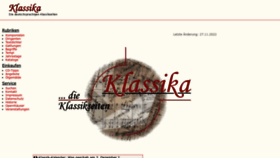 What Klassika.info website looked like in 2023 (1 year ago)
