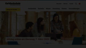 What Karlshochschule.de website looked like in 2023 (1 year ago)