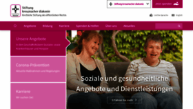 What Kreuznacherdiakonie.de website looked like in 2023 (1 year ago)