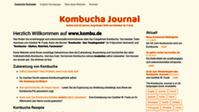 What Kombu.de website looked like in 2023 (1 year ago)
