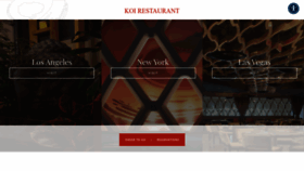 What Koirestaurant.com website looked like in 2023 (1 year ago)