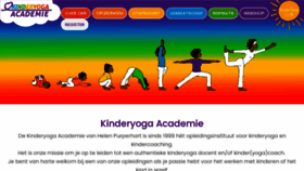 What Kinderyoga.nl website looked like in 2023 (1 year ago)