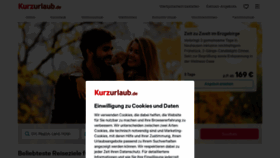 What Kurzurlaub.de website looked like in 2023 (1 year ago)