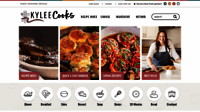 What Kyleecooks.com website looked like in 2023 (1 year ago)