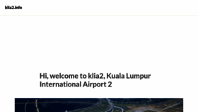 What Klia2.info website looked like in 2023 (1 year ago)