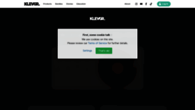 What Klevgrand.com website looked like in 2023 (1 year ago)