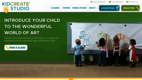 What Kidcreate.com website looked like in 2023 (1 year ago)