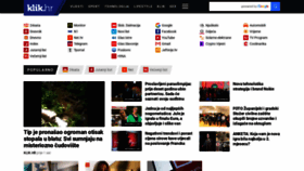 What Klik.hr website looked like in 2023 (1 year ago)