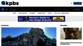 What Kpbs.org website looked like in 2023 (1 year ago)