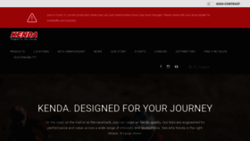 What Kendatire.com website looked like in 2023 (1 year ago)