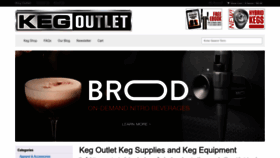 What Kegoutlet.com website looked like in 2023 (1 year ago)
