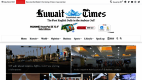 What Kuwaittimes.net website looked like in 2023 (1 year ago)