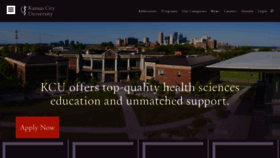 What Kansascity.edu website looked like in 2023 (1 year ago)
