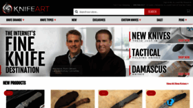 What Knifeart.com website looked like in 2023 (1 year ago)