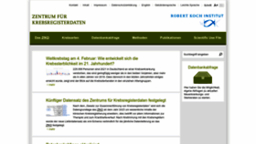 What Krebsdaten.de website looked like in 2023 (1 year ago)