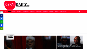 What Kanyidaily.com website looked like in 2023 (1 year ago)