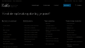 What Kdg.be website looked like in 2023 (1 year ago)