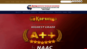 What Karunya.edu website looked like in 2023 (1 year ago)