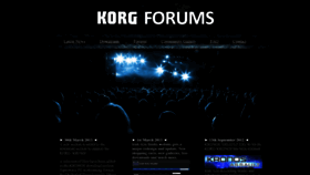 What Korgforums.com website looked like in 2023 (1 year ago)