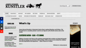 What Kunstler.com website looked like in 2023 (1 year ago)