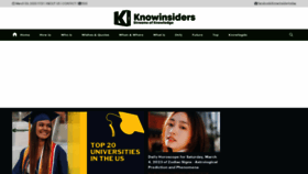 What Knowinsiders.com website looked like in 2023 (1 year ago)