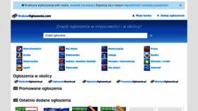 What Krakowogloszenia.com website looked like in 2023 (1 year ago)