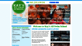 What Kaysallswimschool.com website looked like in 2023 (1 year ago)
