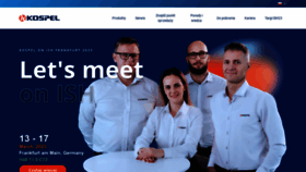 What Kospel.pl website looked like in 2023 (1 year ago)