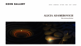 What Kohngallery.com website looked like in 2023 (1 year ago)