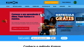 What Kumon.com.br website looked like in 2023 (1 year ago)